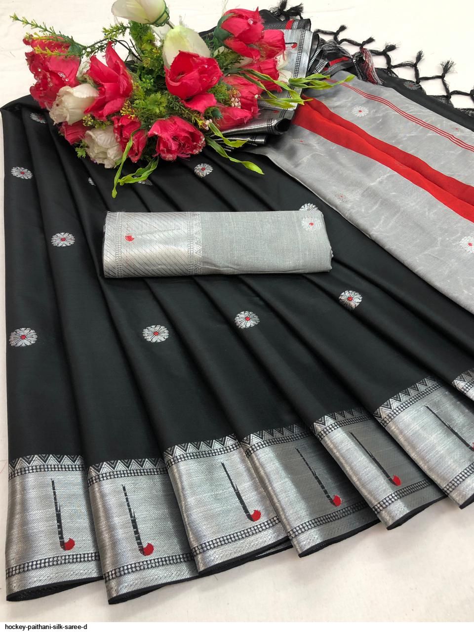HOCKEY PAITHANI SILK SAREE D
