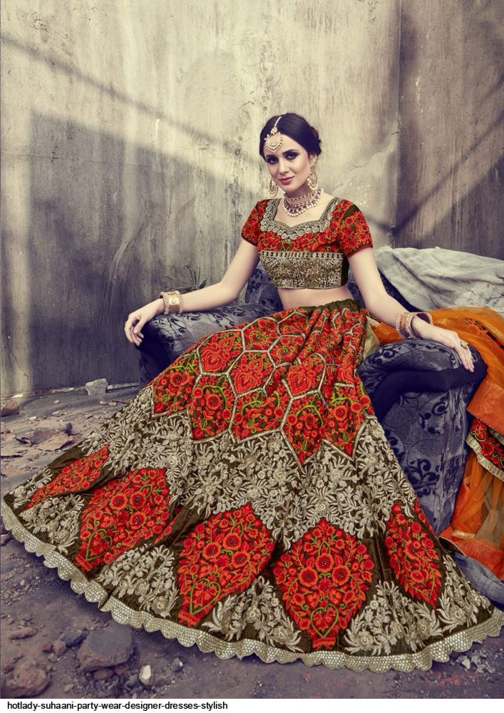 open lace back dress Red Women's Beat Exclusive Party Wear Designer Gown With koti and Dupatta  By Dealbazaars