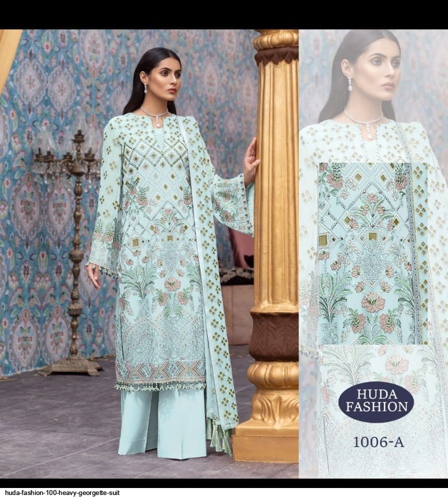 Huda Fashion 100 Heavy Georgette Suit