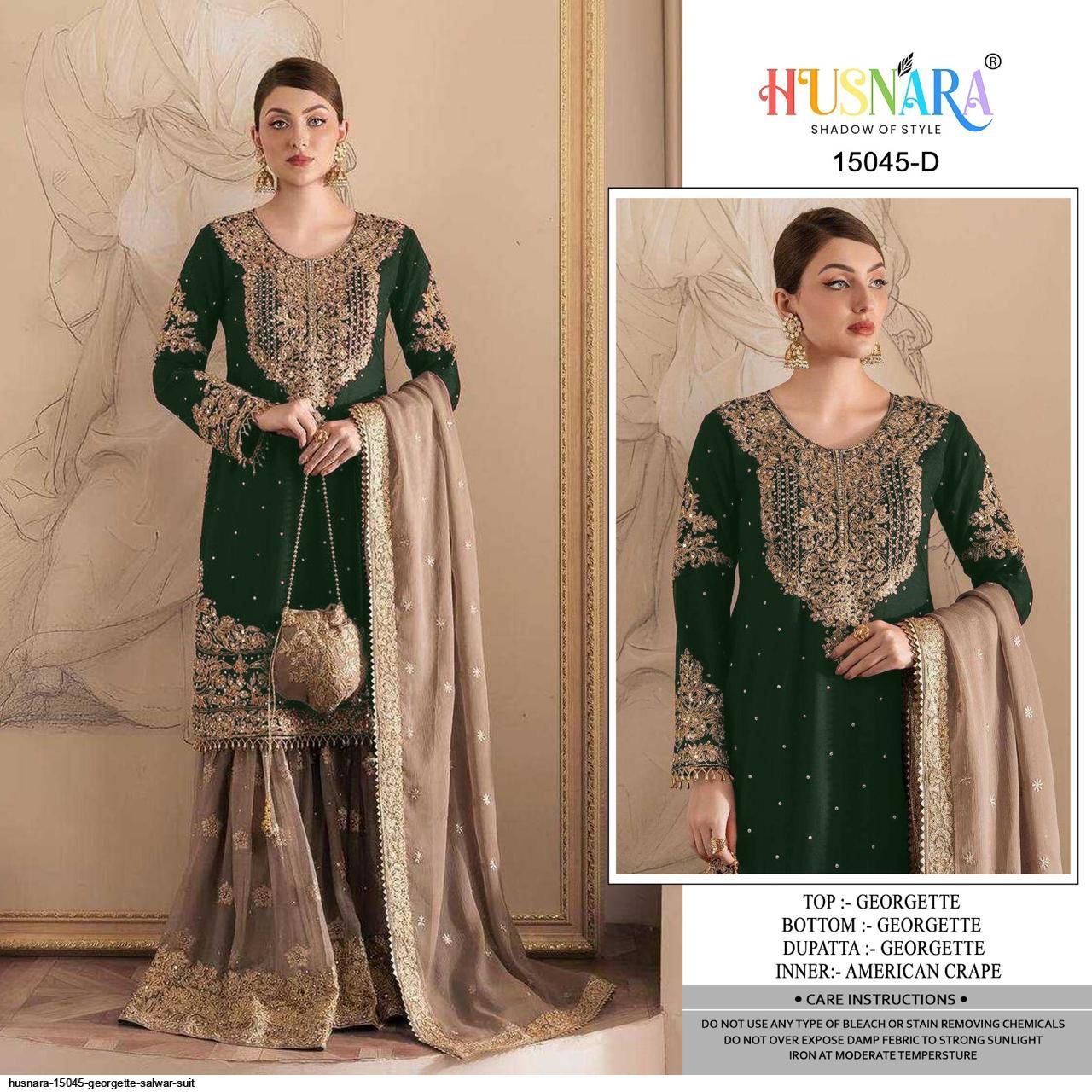 HUSNARA 15045 GEORGETTE SALWAR SUIT