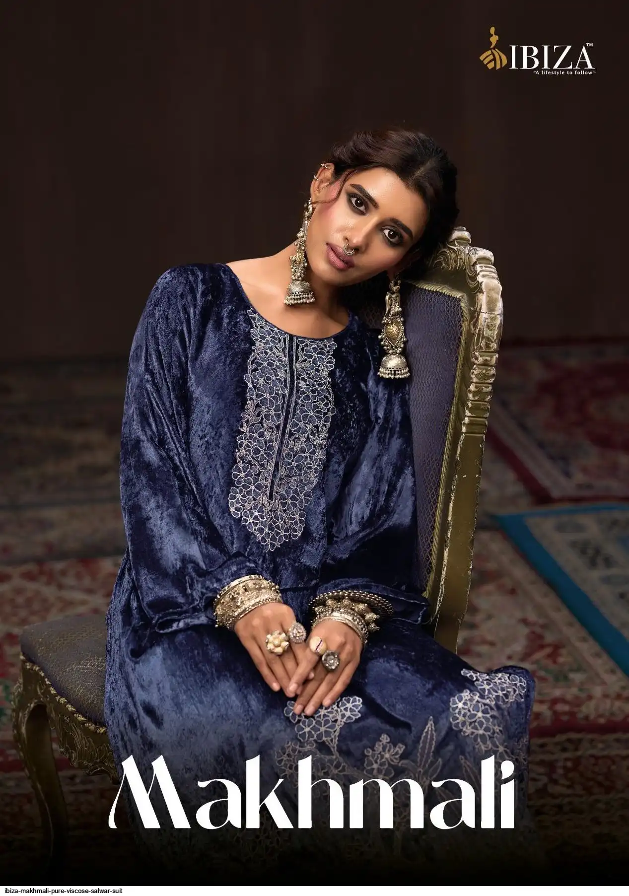 IBIZA MAKHMALI PURE VISCOSE SALWAR SUIT