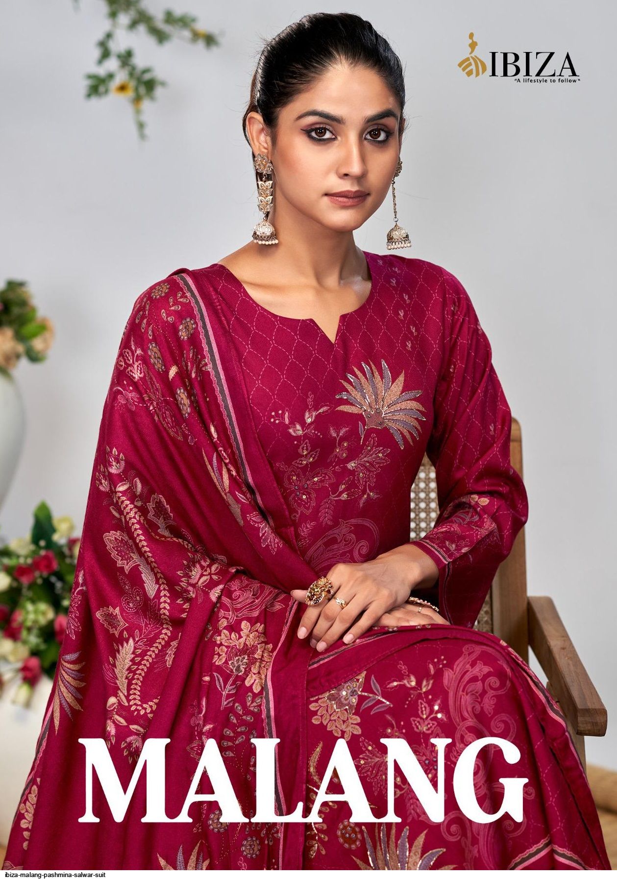 IBIZA MALANG PASHMINA SALWAR SUIT