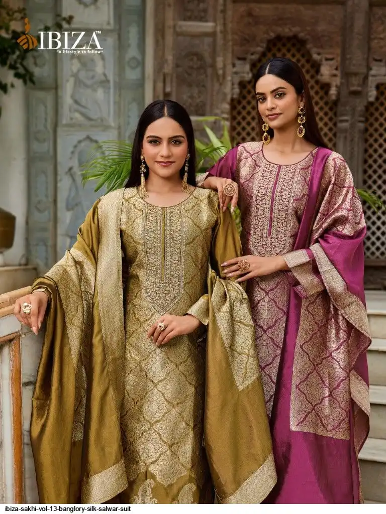 IBIZA SAKHI VOL 13 BANGLORY SILK SALWAR SUIT