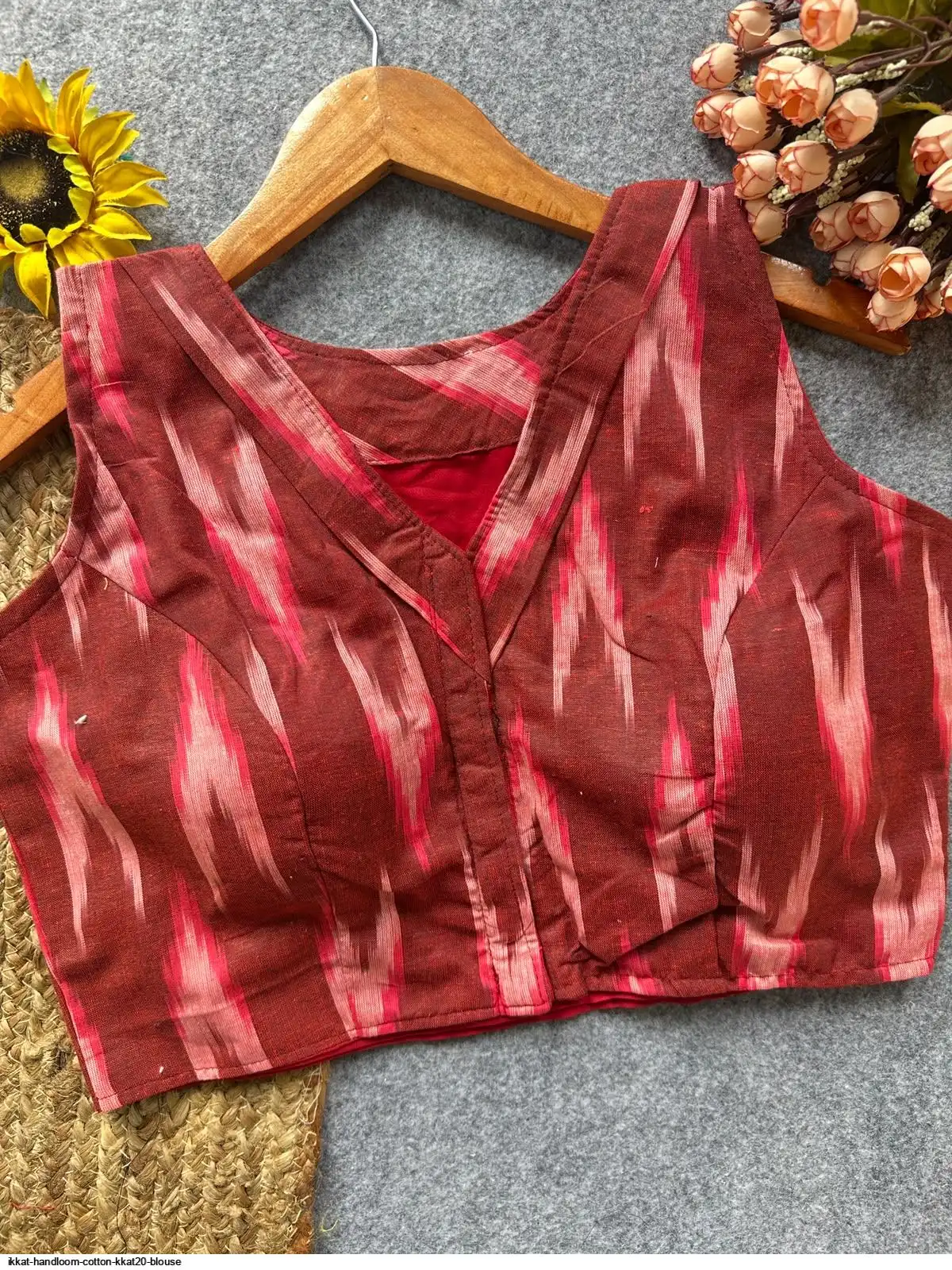 IKKAT HANDLOOM COTTON KKAT20 BLOUSE 1
