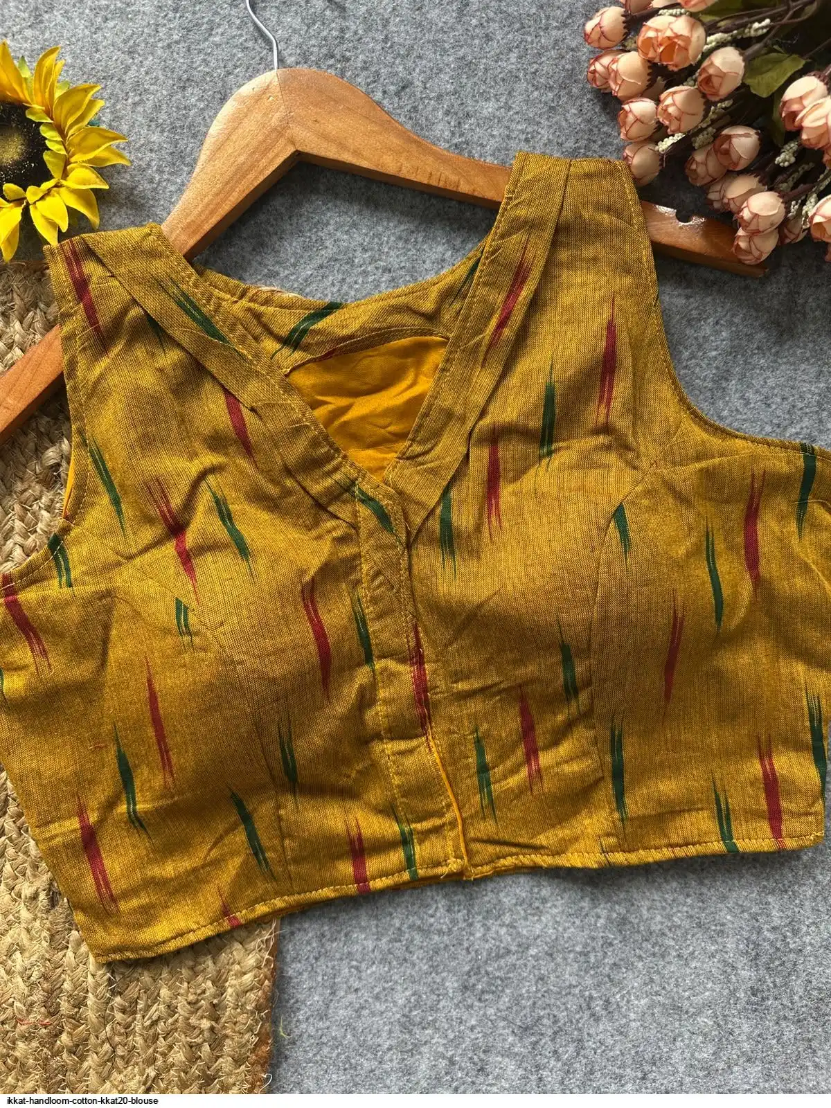 IKKAT HANDLOOM COTTON KKAT20 BLOUSE 4