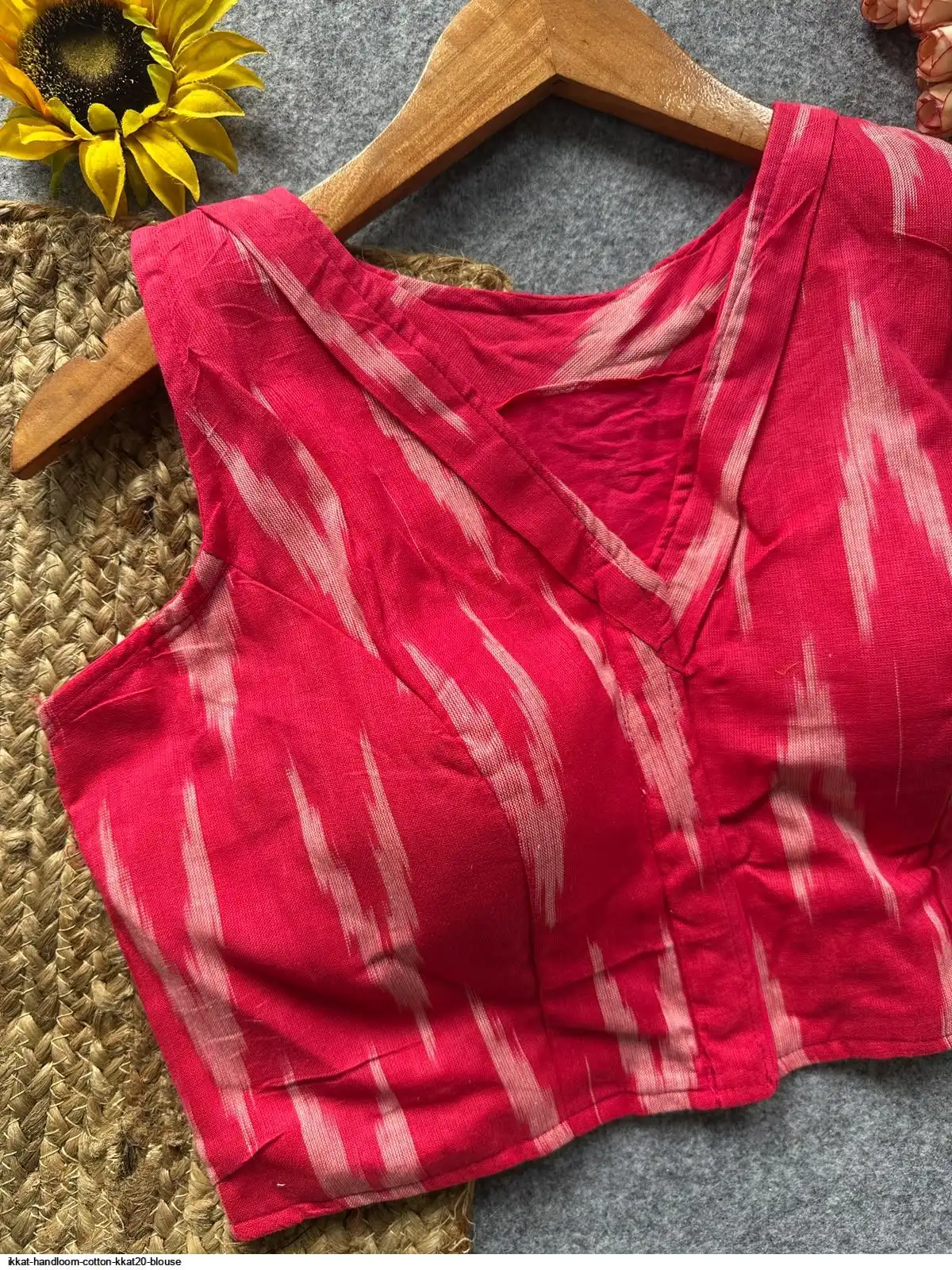 IKKAT HANDLOOM COTTON KKAT20 BLOUSE 3