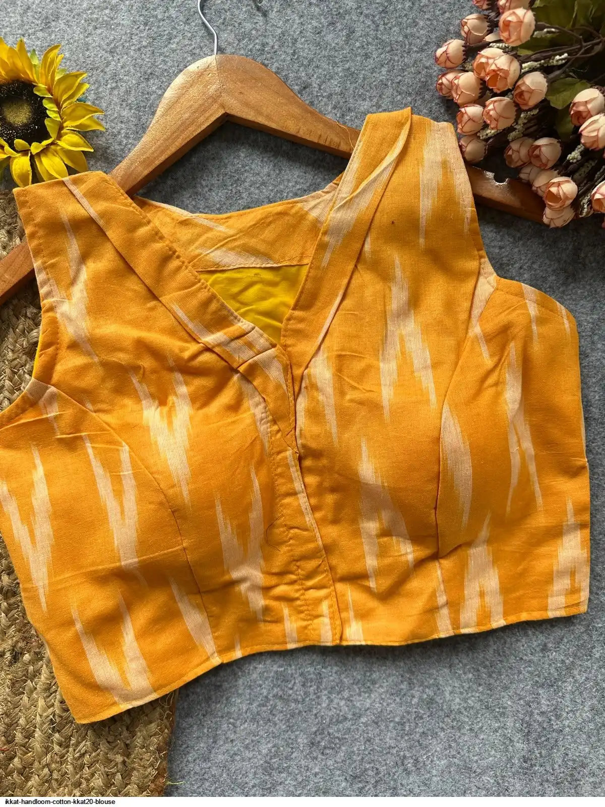IKKAT HANDLOOM COTTON KKAT20 BLOUSE 5