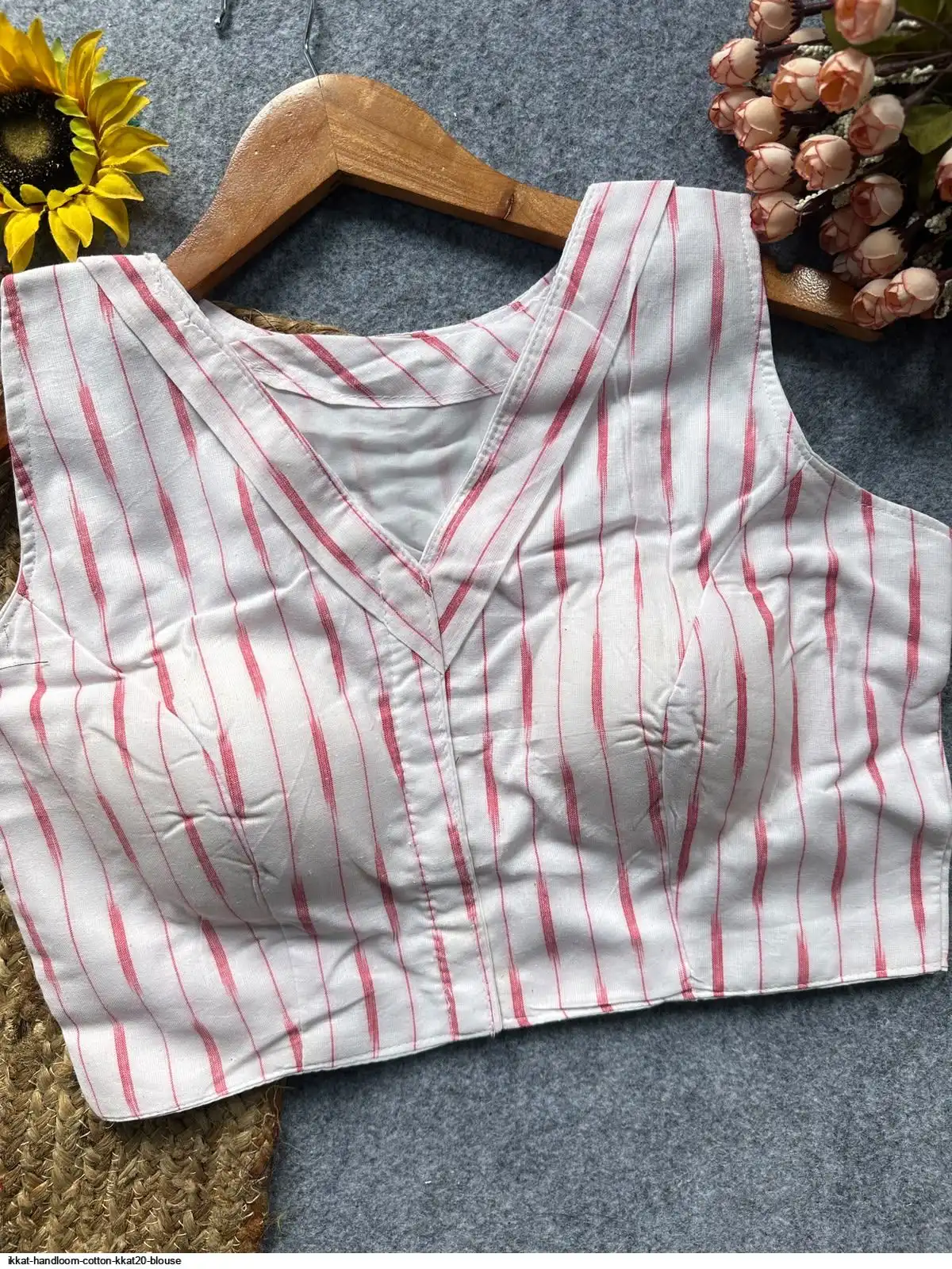 IKKAT HANDLOOM COTTON KKAT20 BLOUSE 8