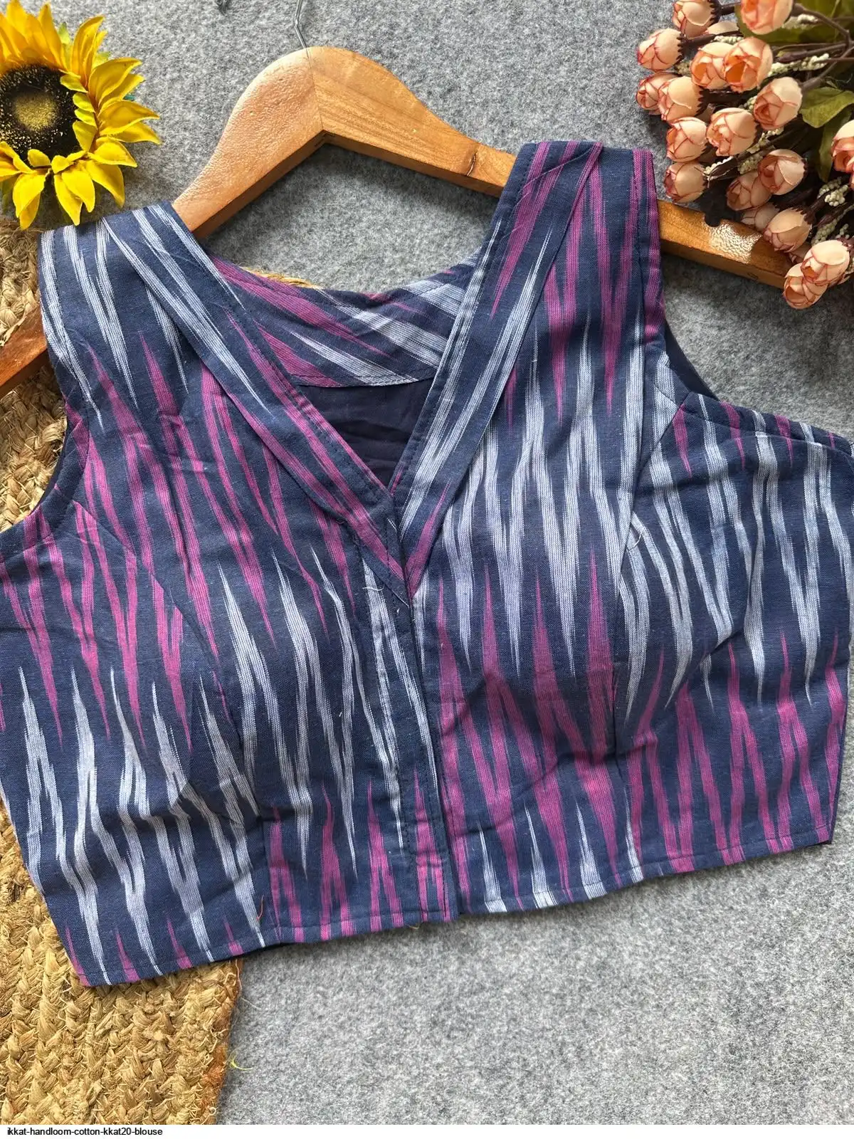IKKAT HANDLOOM COTTON KKAT20 BLOUSE 7