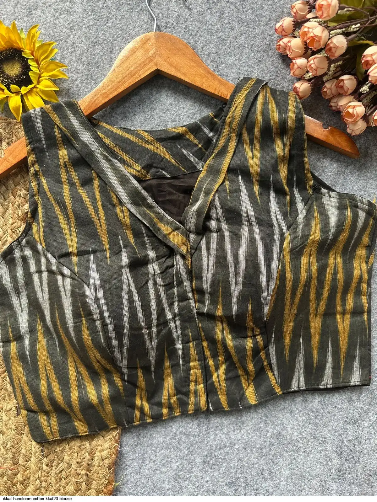 IKKAT HANDLOOM COTTON KKAT20 BLOUSE 6