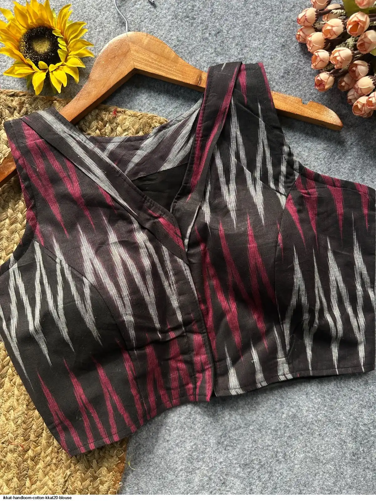 IKKAT HANDLOOM COTTON KKAT20 BLOUSE 9