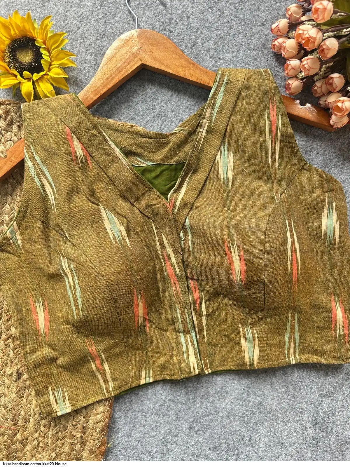 IKKAT HANDLOOM COTTON KKAT20 BLOUSE 10