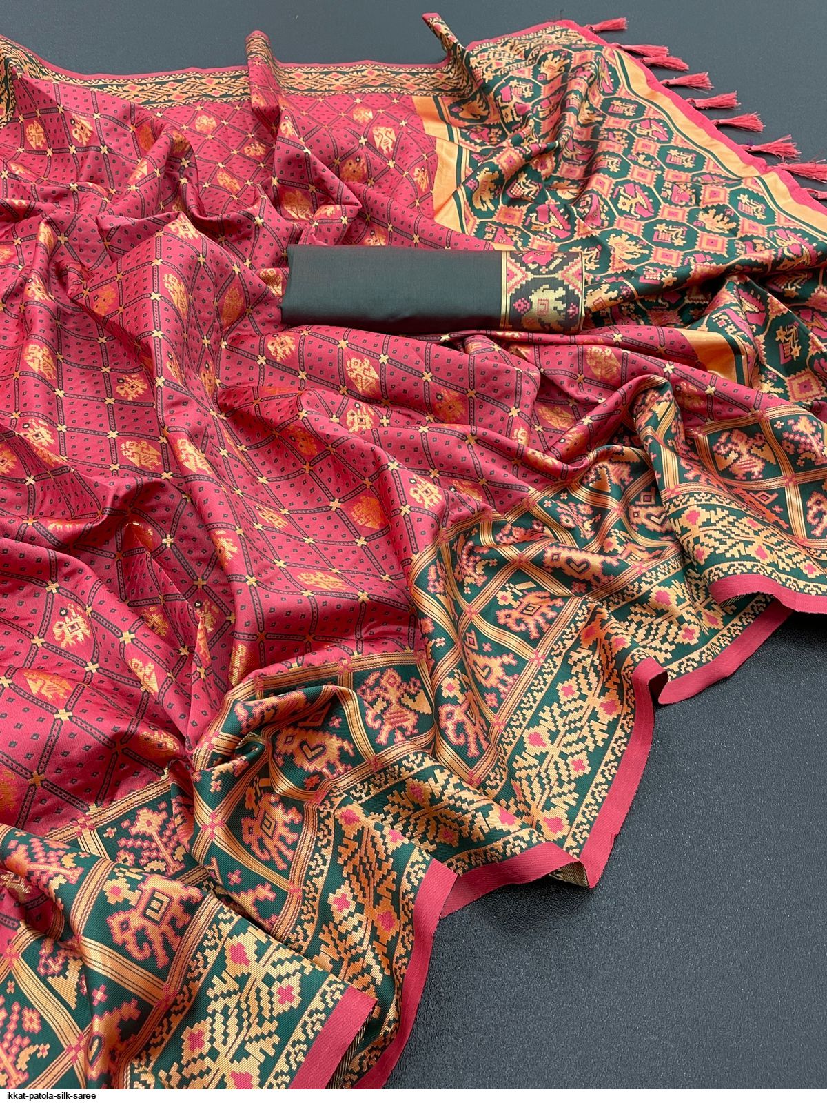 IKKAT PATOLA SILK SAREE A