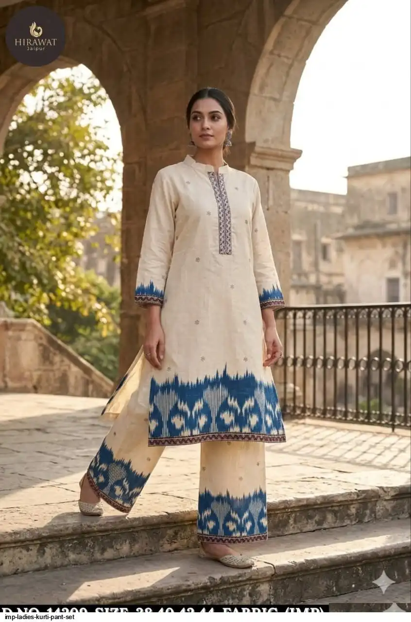IMP LADIES KURTI PANT SET 14209