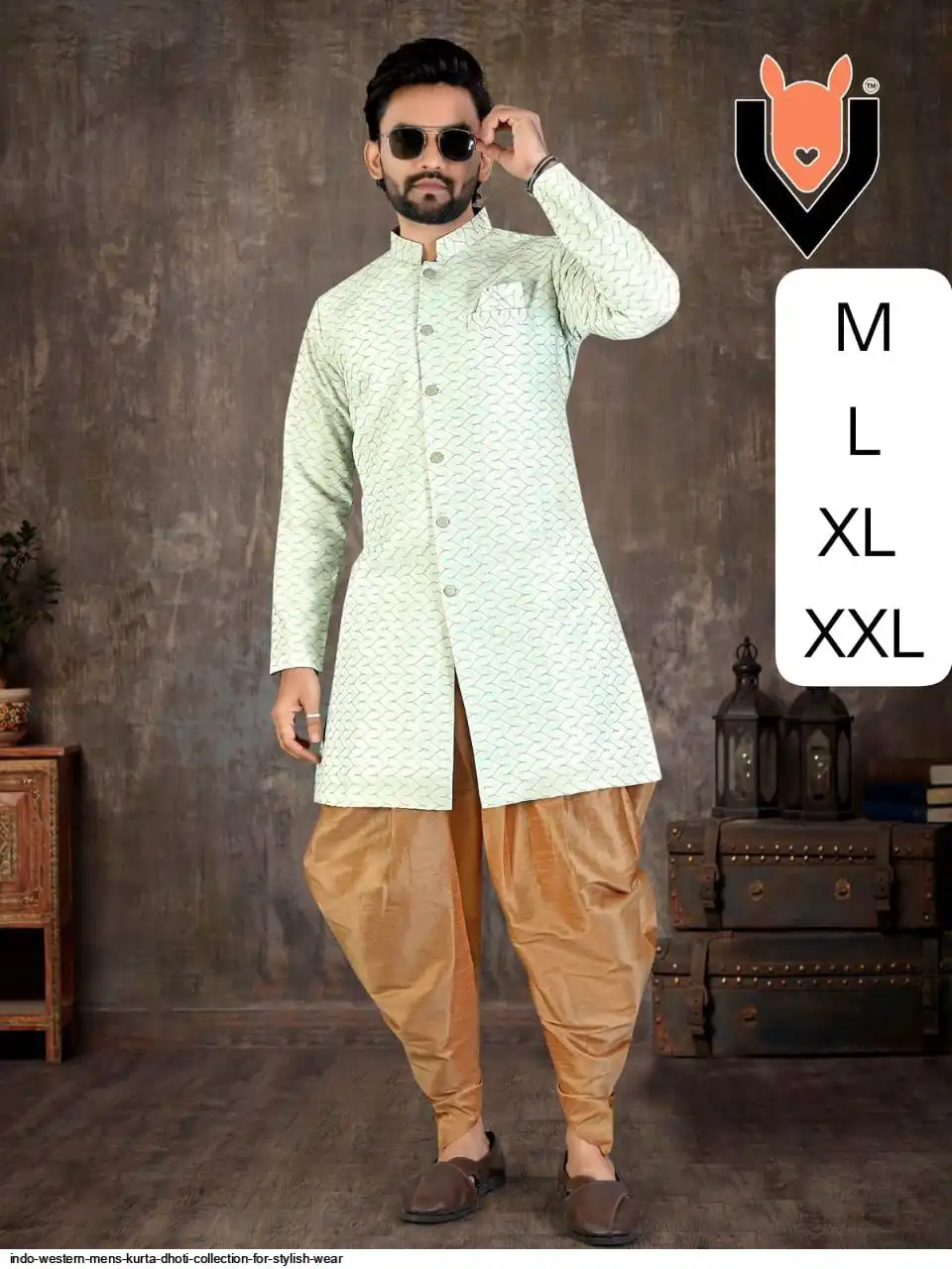 INDO WESTERN MENS KURTA DHOTI COLLECTION FOR STYLISH WEAR I