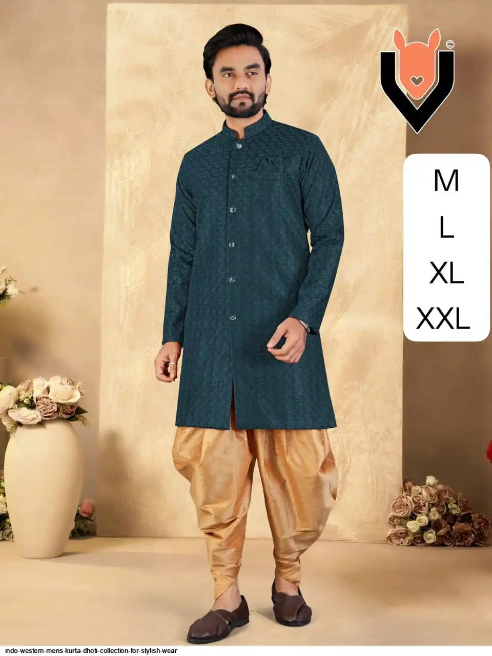 INDO WESTERN MENS KURTA DHOTI COLLECTION FOR STYLISH WEAR F