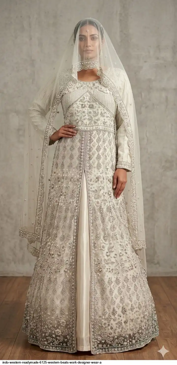 INDO WESTERN READYMADE 6125 WESTERN BEATS WORK DESIGNER WEAR A