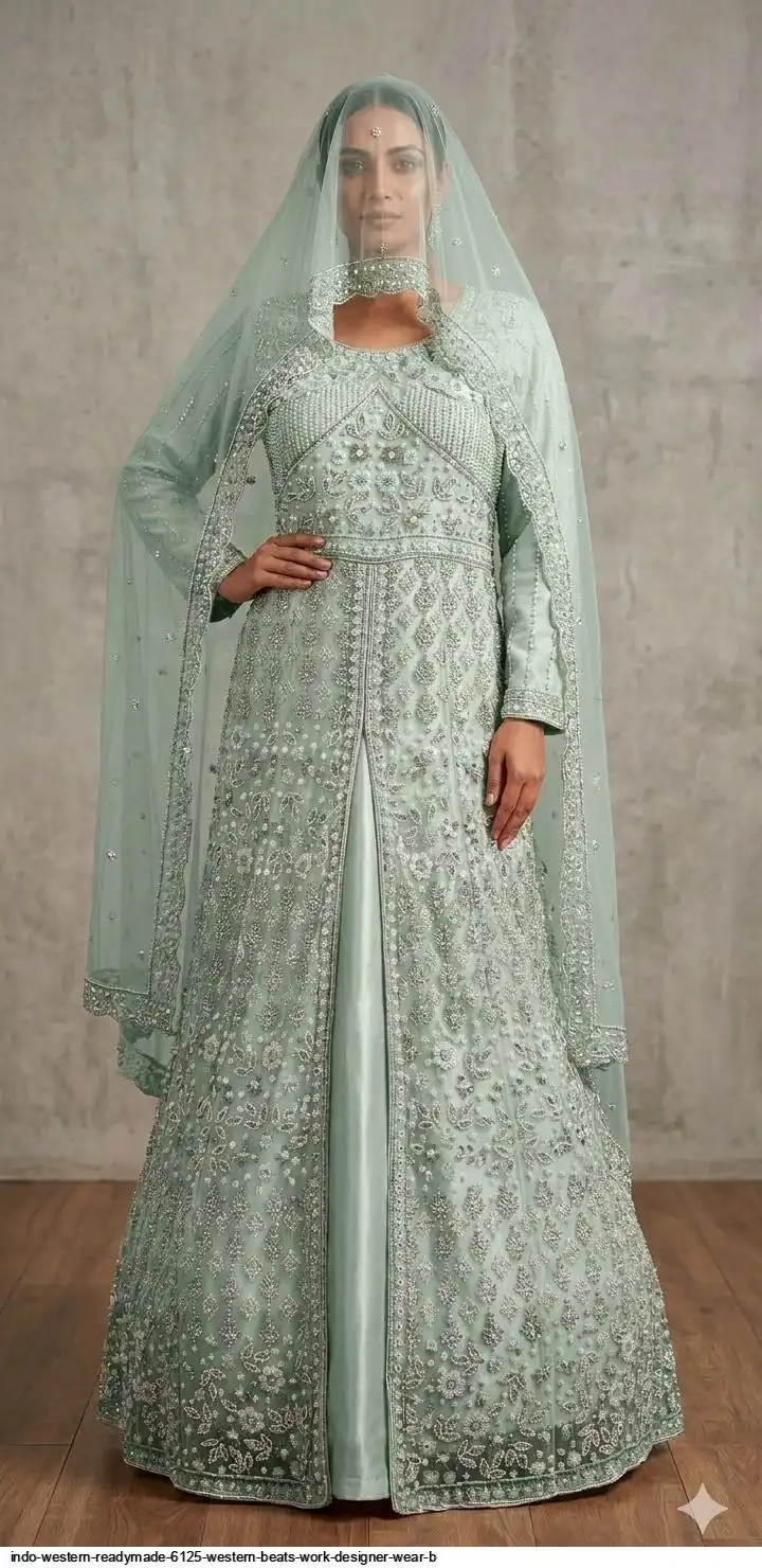INDO WESTERN READYMADE 6125 WESTERN BEATS WORK DESIGNER WEAR B