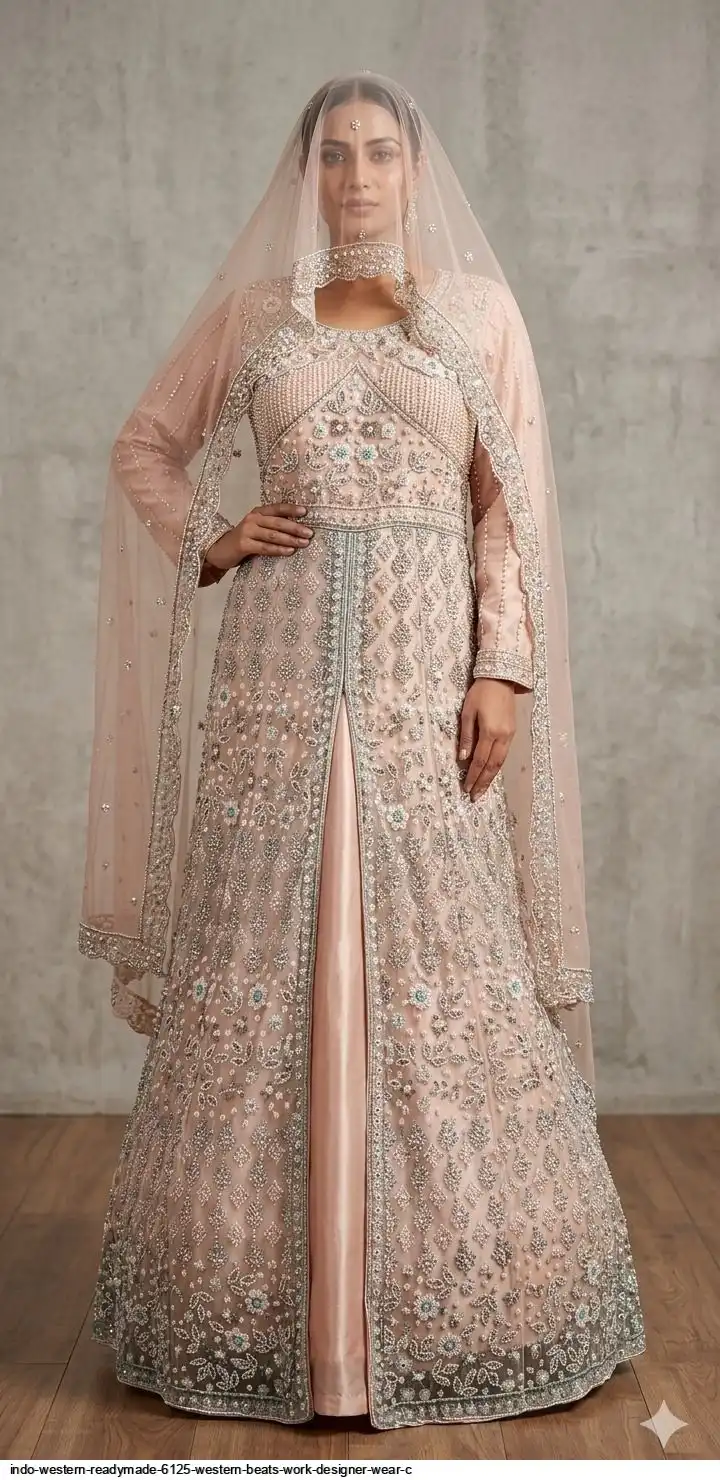INDO WESTERN READYMADE 6125 WESTERN BEATS WORK DESIGNER WEAR C