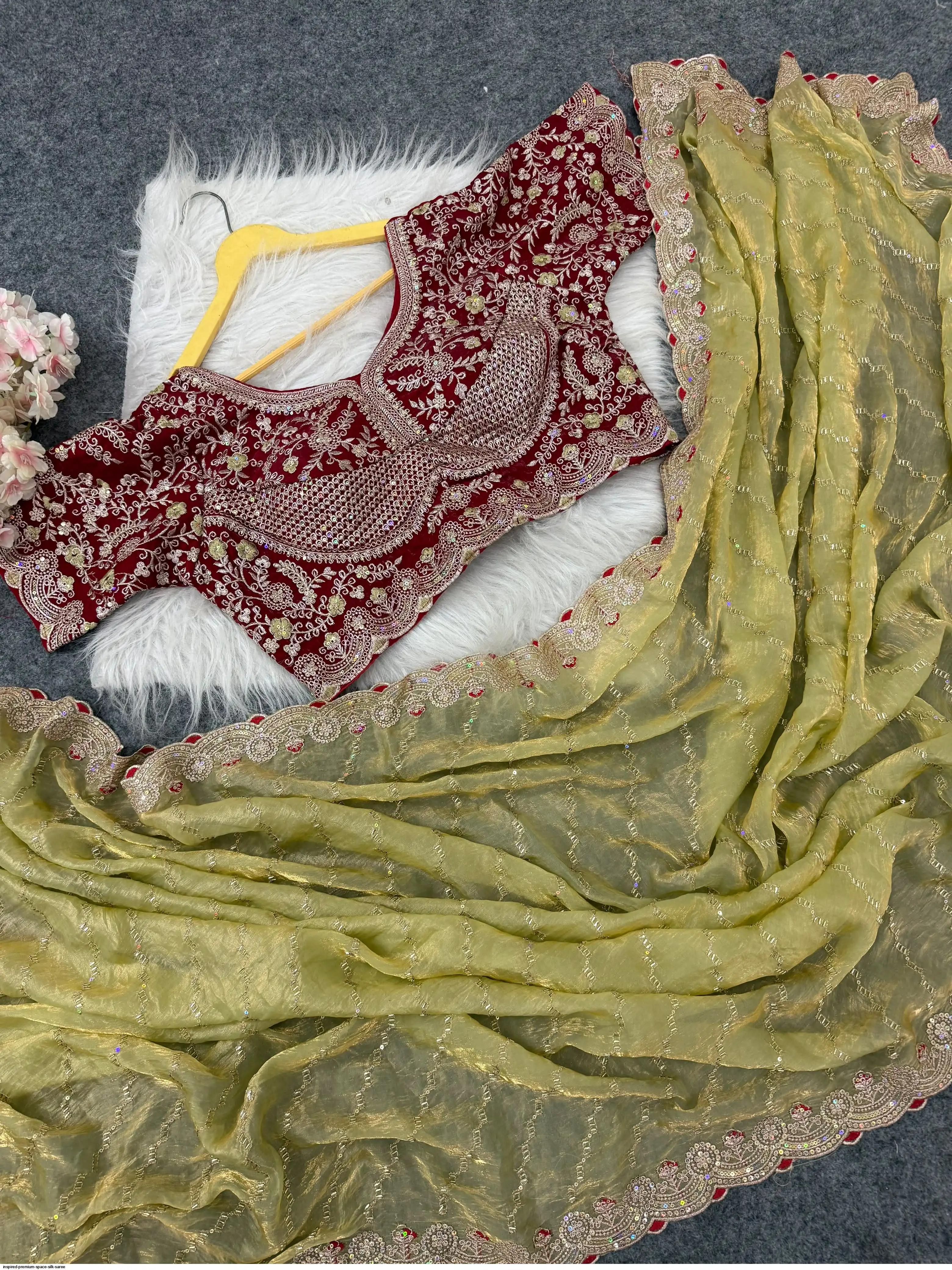 INSPIRED PREMIUM SPACE SILK SAREE 4