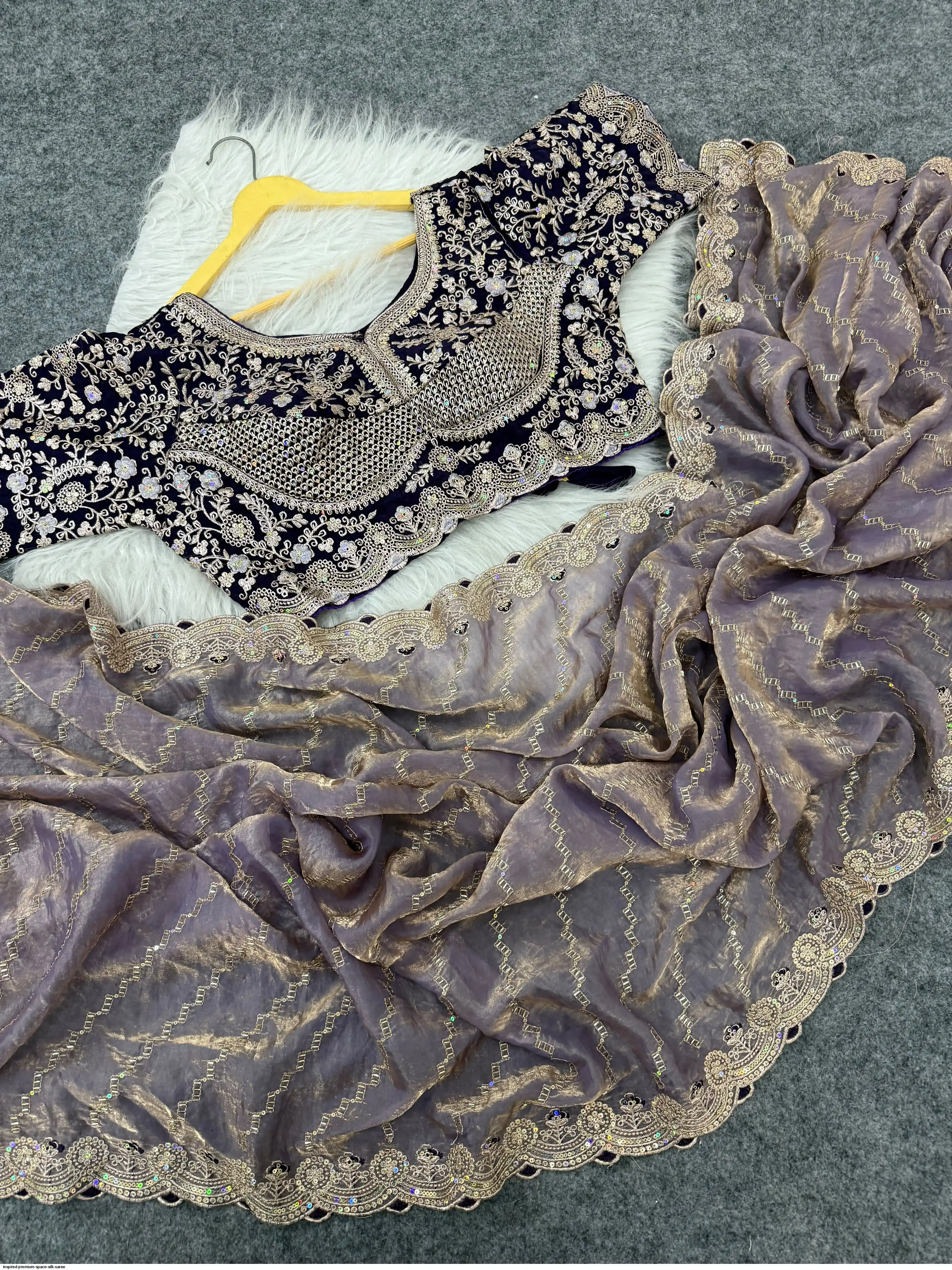 INSPIRED PREMIUM SPACE SILK SAREE 5