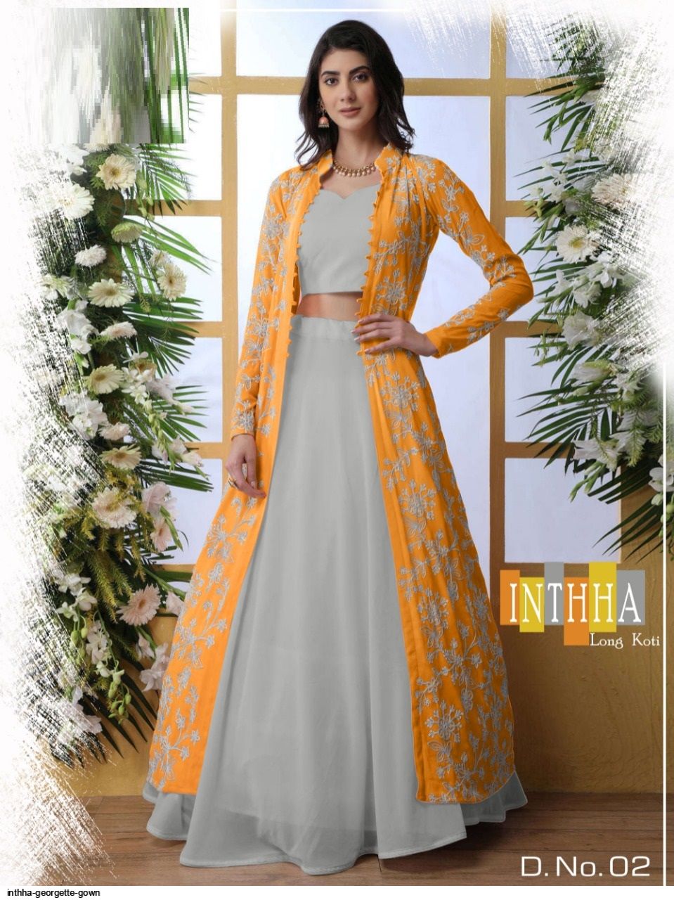 inthha georgette gown 9537