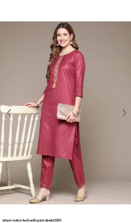 ishani cotton kurti with pant ABWKT2085