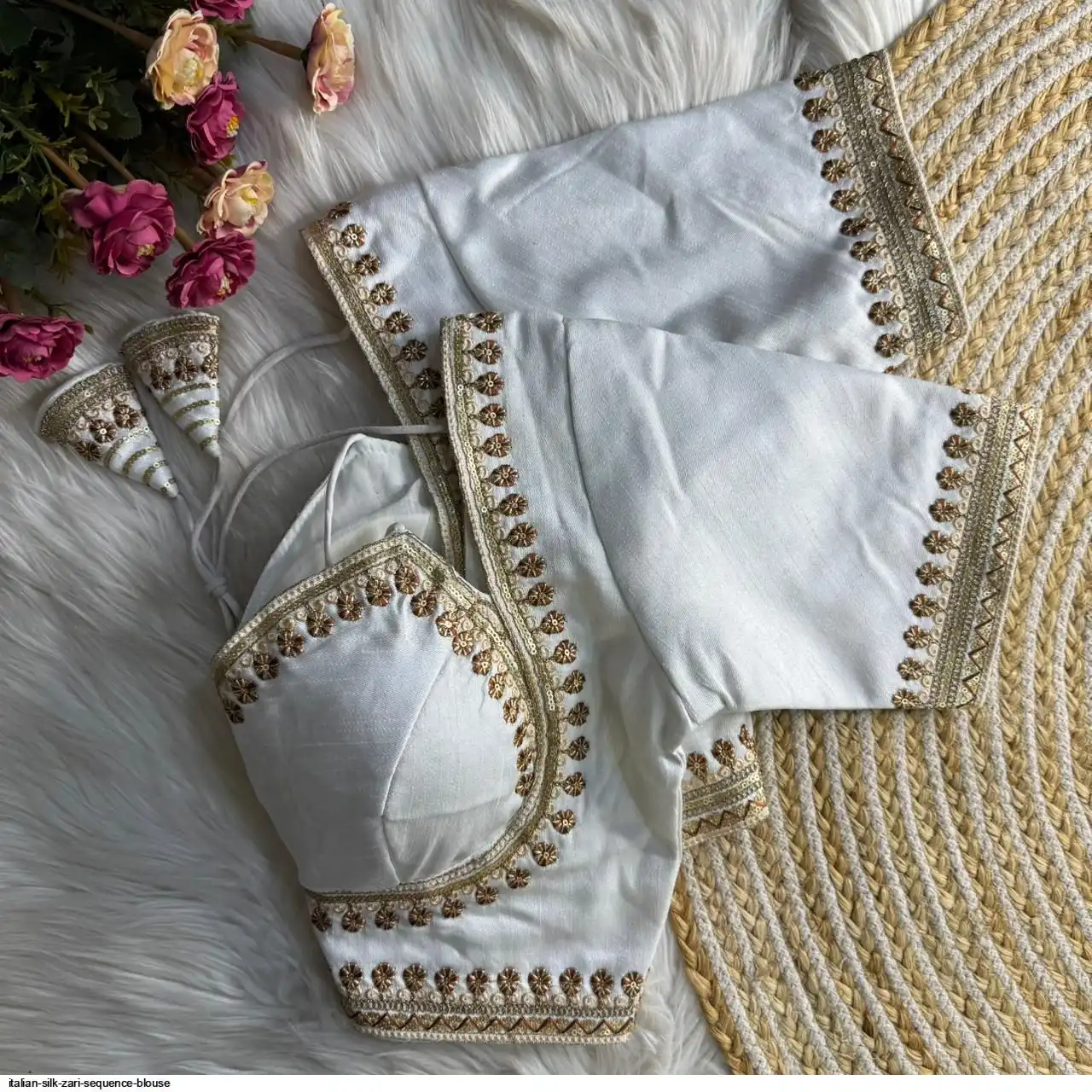 ITALIAN SILK ZARI SEQUENCE BLOUSE I