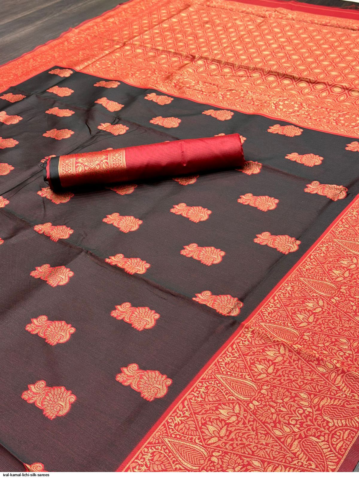 IVAL KAMAL LICHI SILK SAREES C