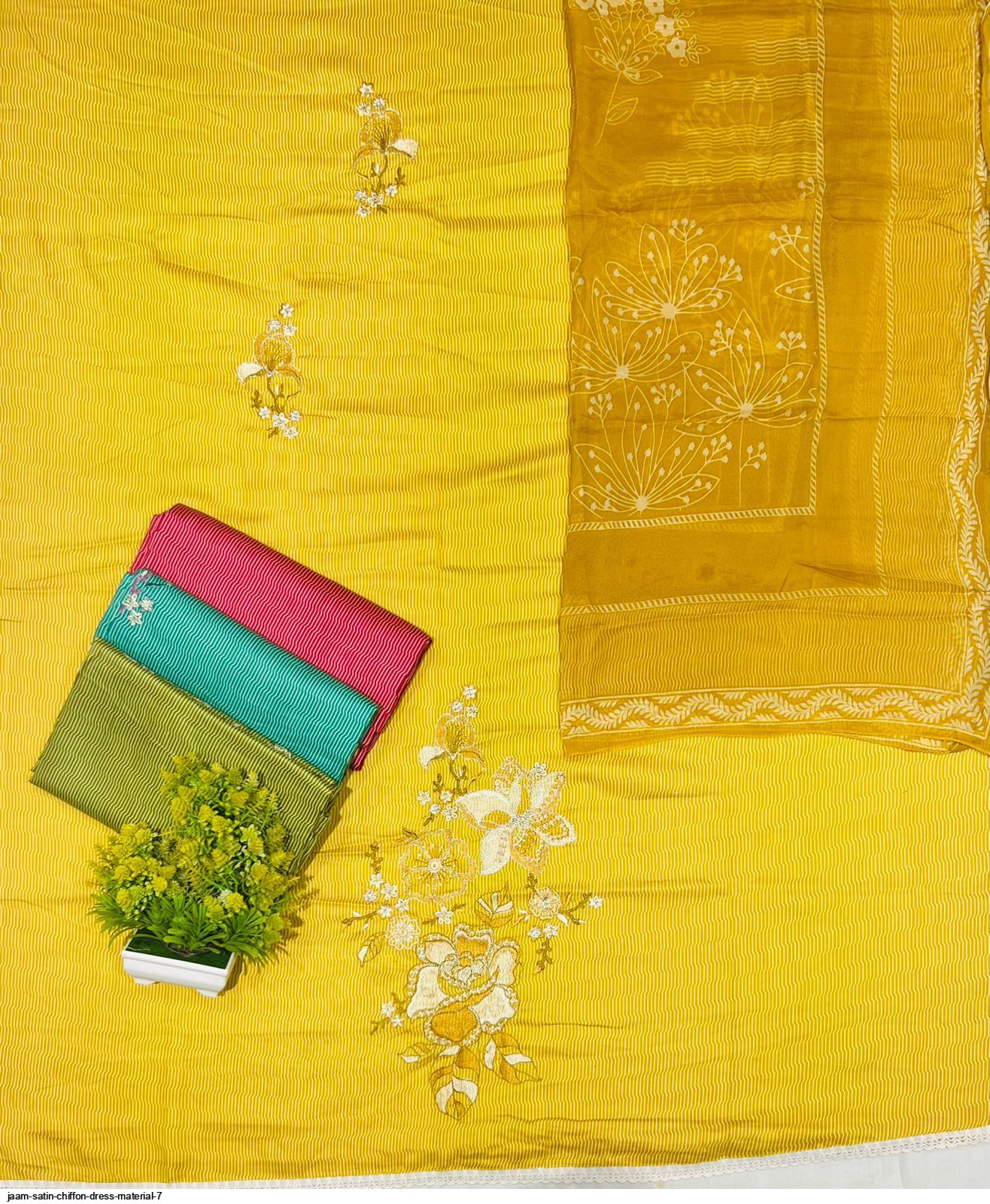 sachin and babi light blue dress 1545424 Chiffon Dress Material with Embroidery and zari Work with Pure  Chiffon Dupatta  Chhabra 555