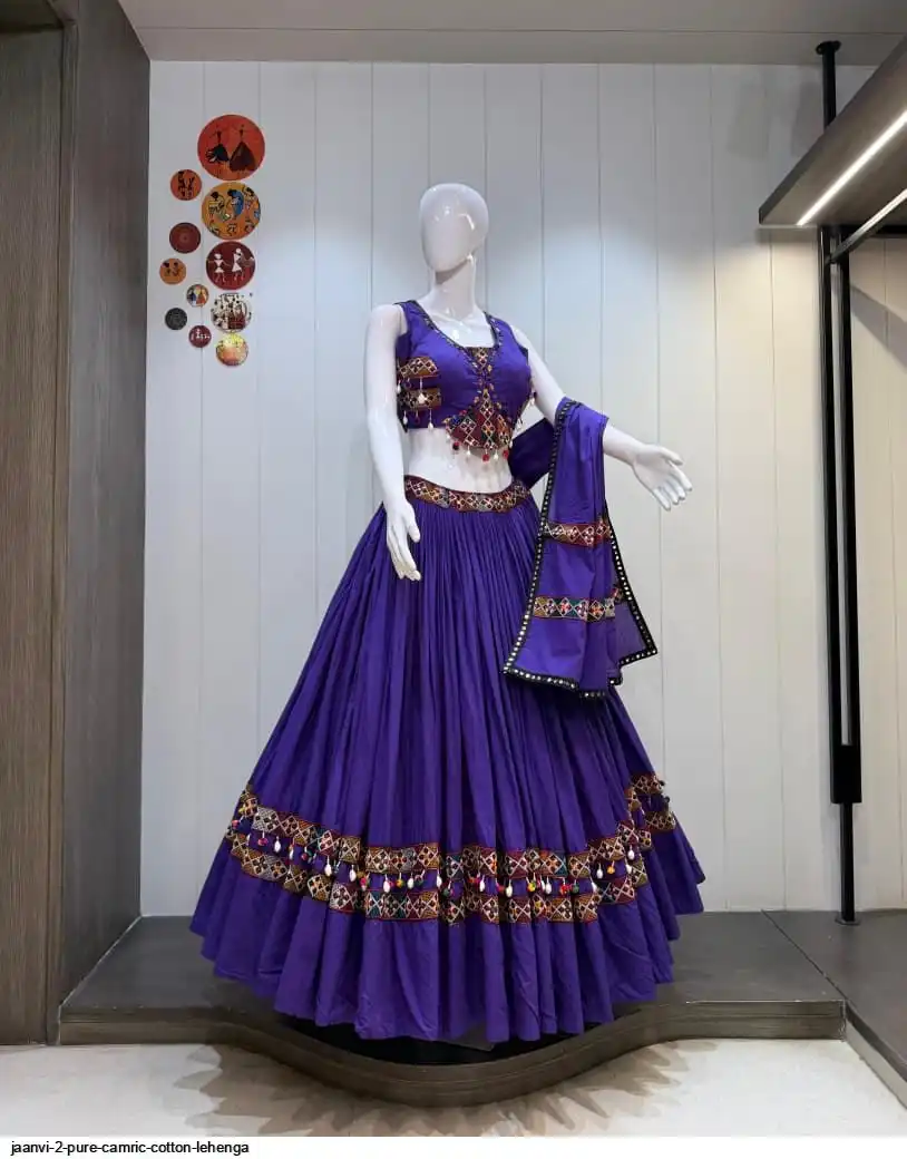 JAANVI 2 PURE CAMRIC COTTON LEHENGA 5