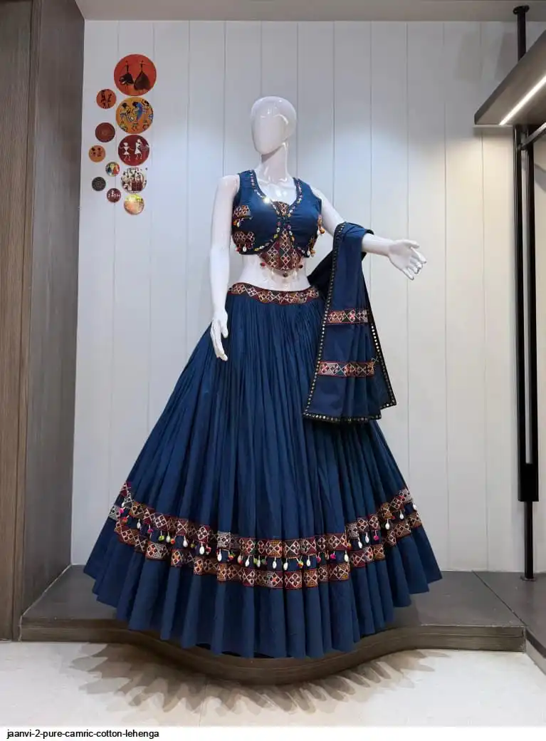 JAANVI 2 PURE CAMRIC COTTON LEHENGA 4