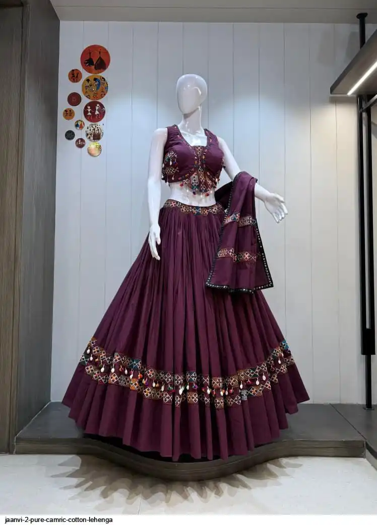 JAANVI 2 PURE CAMRIC COTTON LEHENGA 7