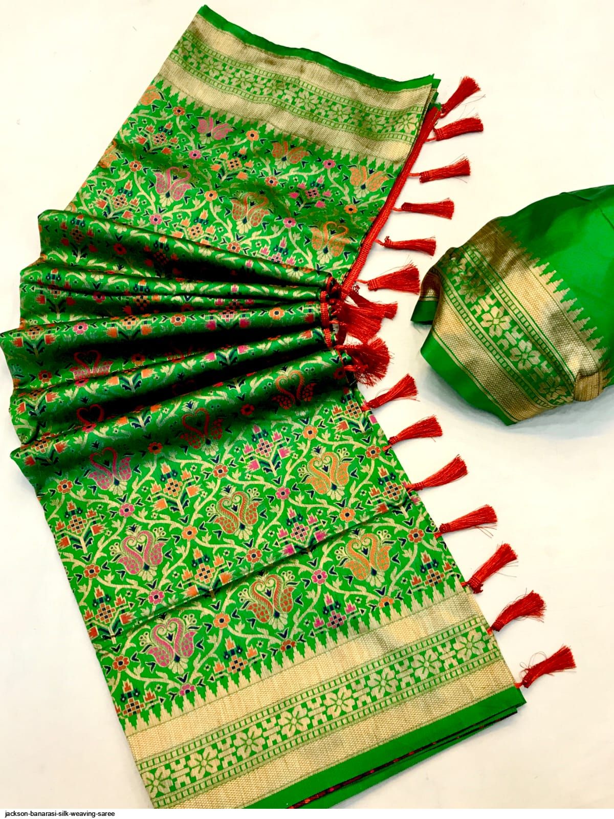 JACKSON BANARASI SILK WEAVING SAREE