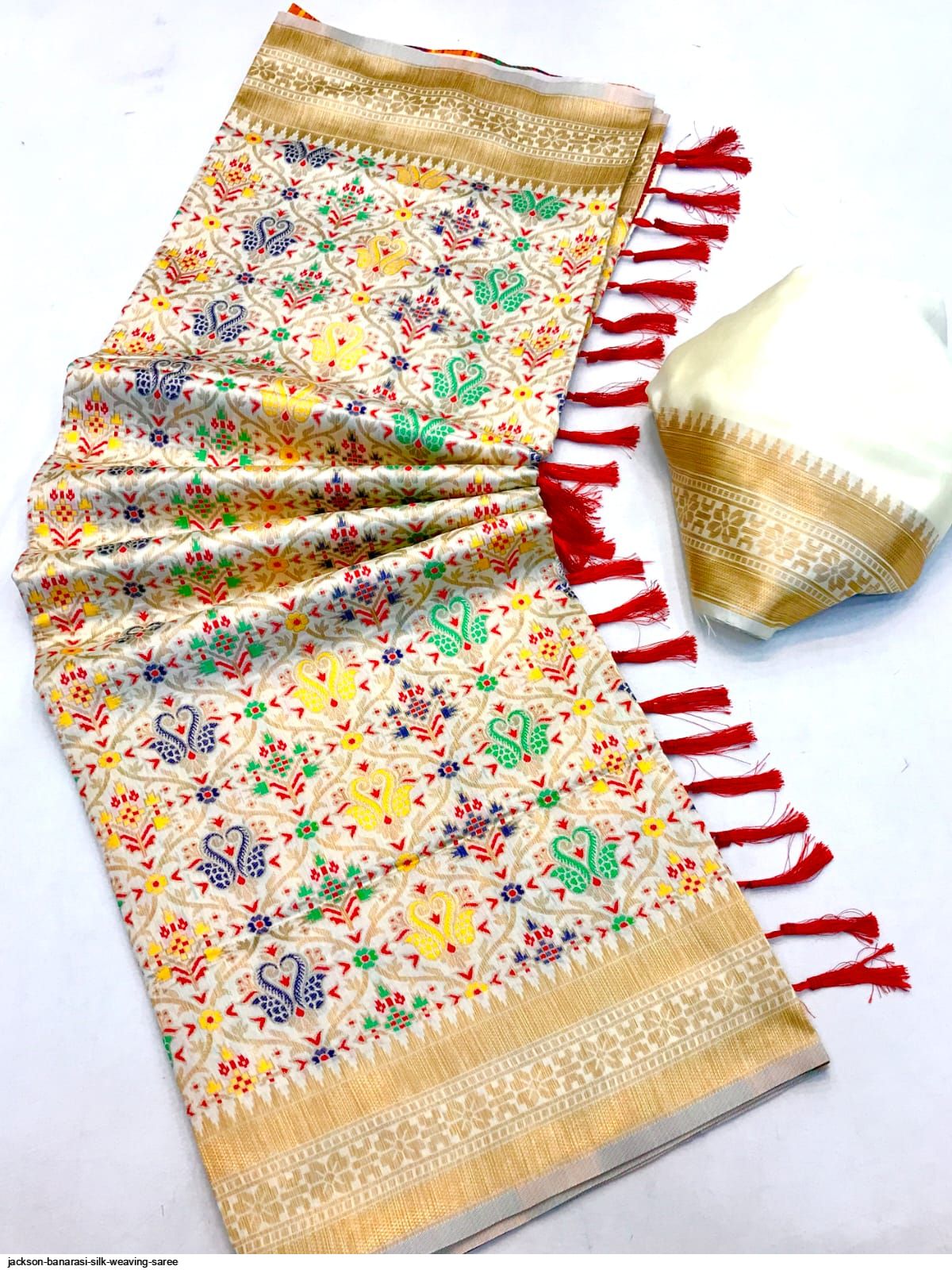 JACKSON BANARASI SILK WEAVING SAREE