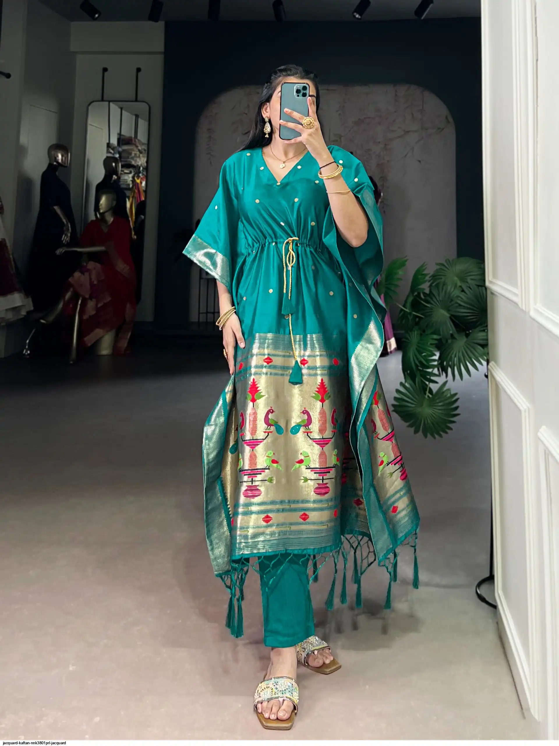 JACQUARD KAFTAN NNK3801PRL JACQUARD 4