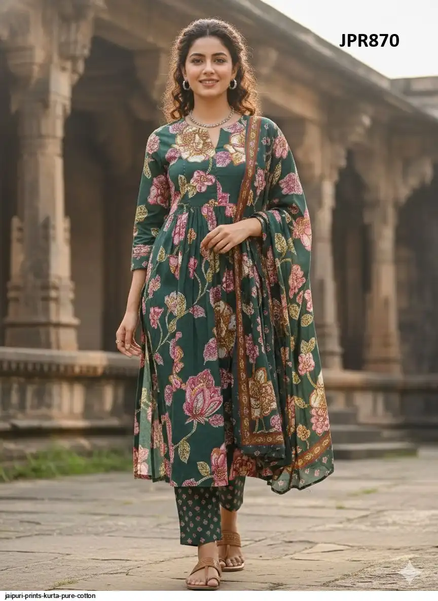 JAIPURI PRINTS KURTA PURE COTTON 2