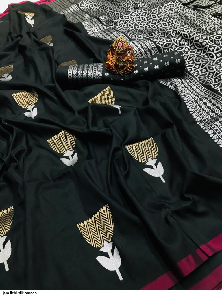 JAM LICHI SILK SAREES A
