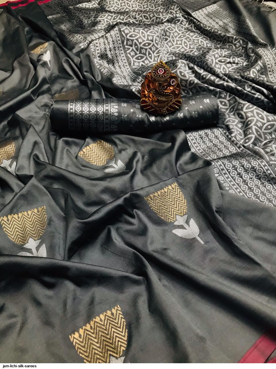 JAM LICHI SILK SAREES D