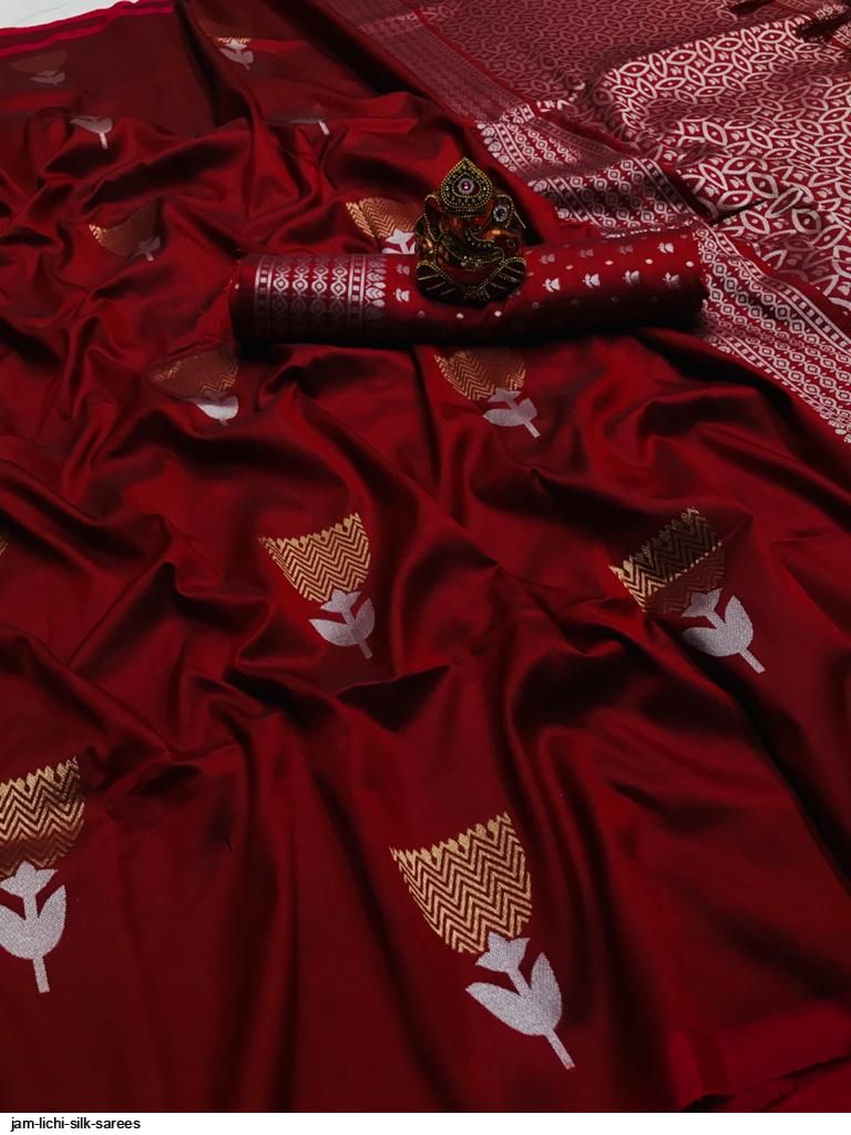 JAM LICHI SILK SAREES B