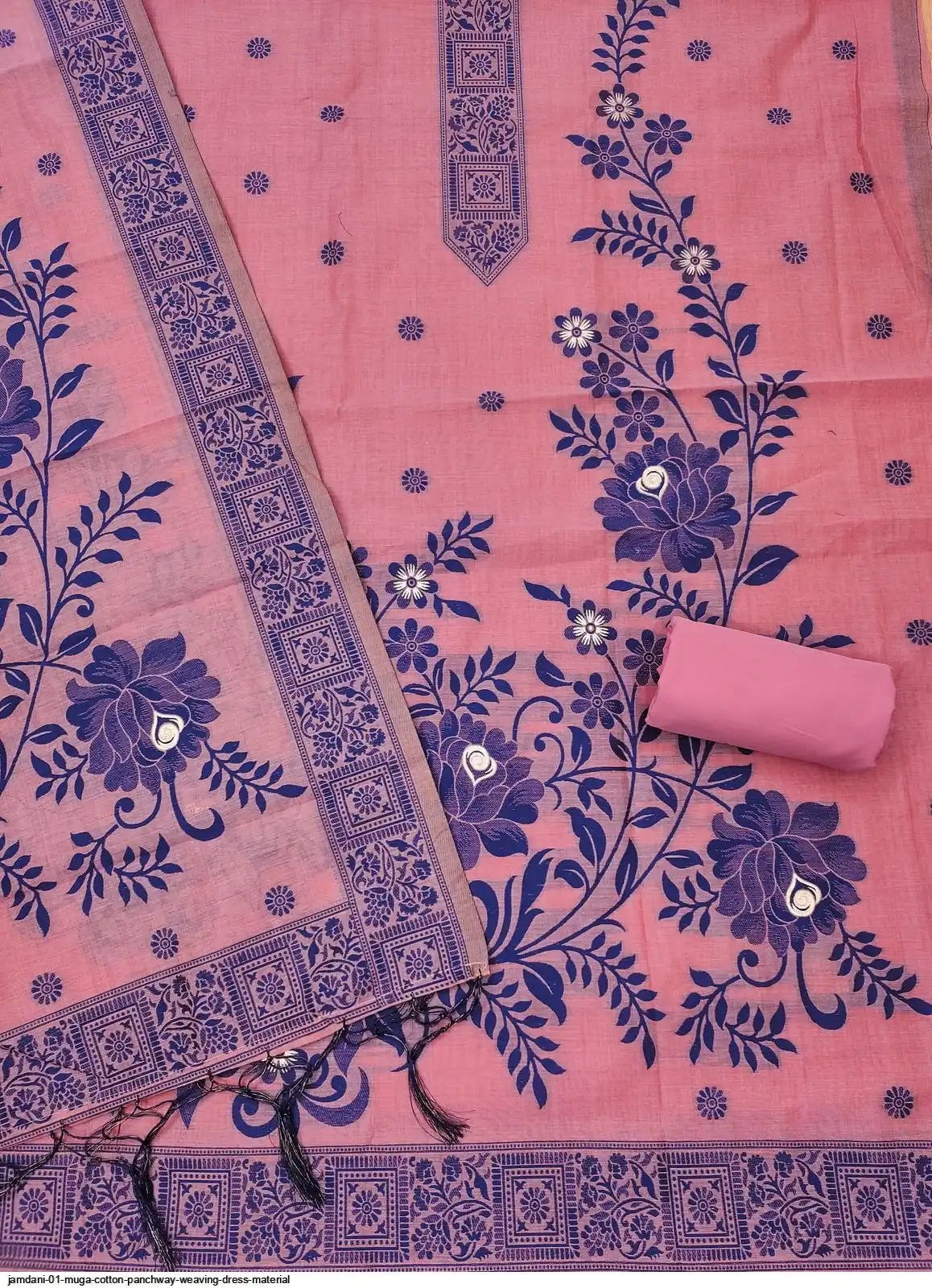 jamdani dress material stitching designs Onion Designer Dhakai Jamdani Dress Material