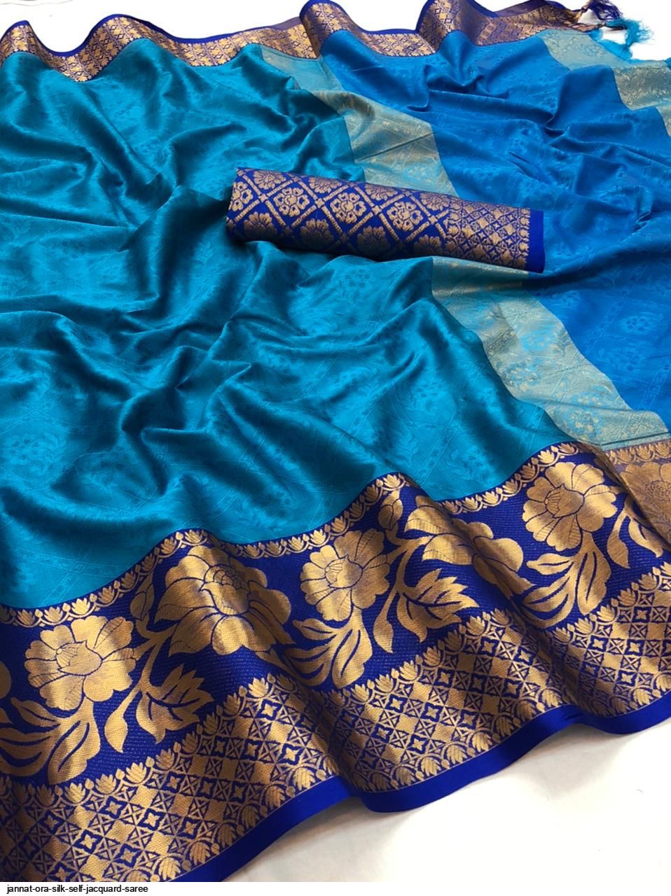 JANNAT ORA SILK SELF JACQUARD SAREE