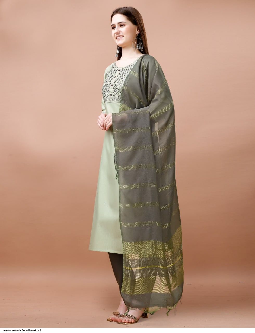JASMINE VOL 2 COTTON KURTI B