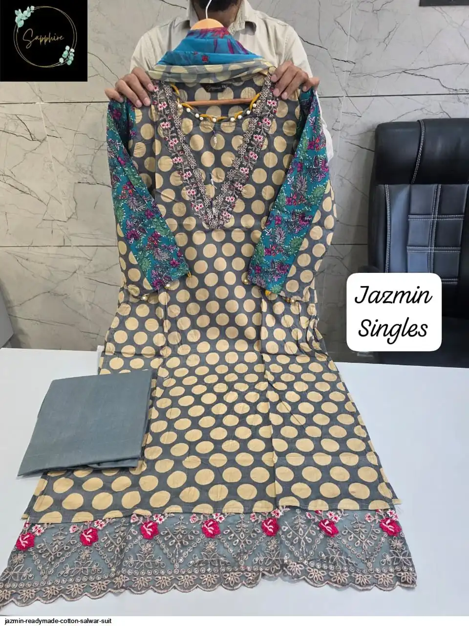 JAZMIN READYMADE COTTON SALWAR SUIT 8