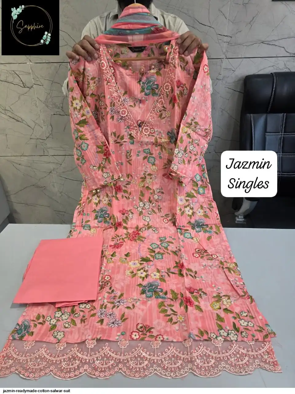 JAZMIN READYMADE COTTON SALWAR SUIT 40
