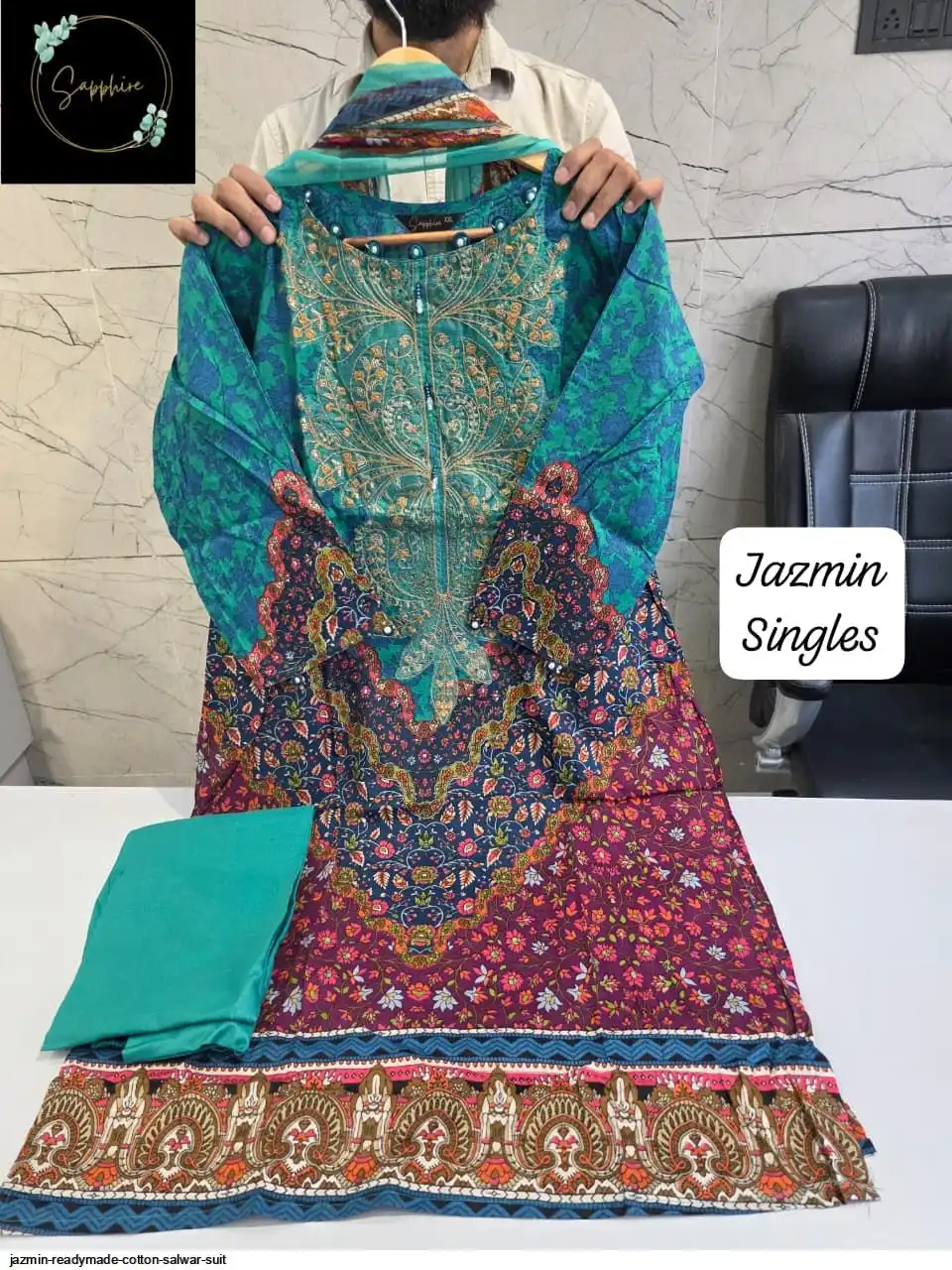 JAZMIN READYMADE COTTON SALWAR SUIT 44