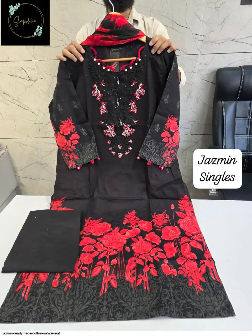 JAZMIN READYMADE COTTON SALWAR SUIT 46