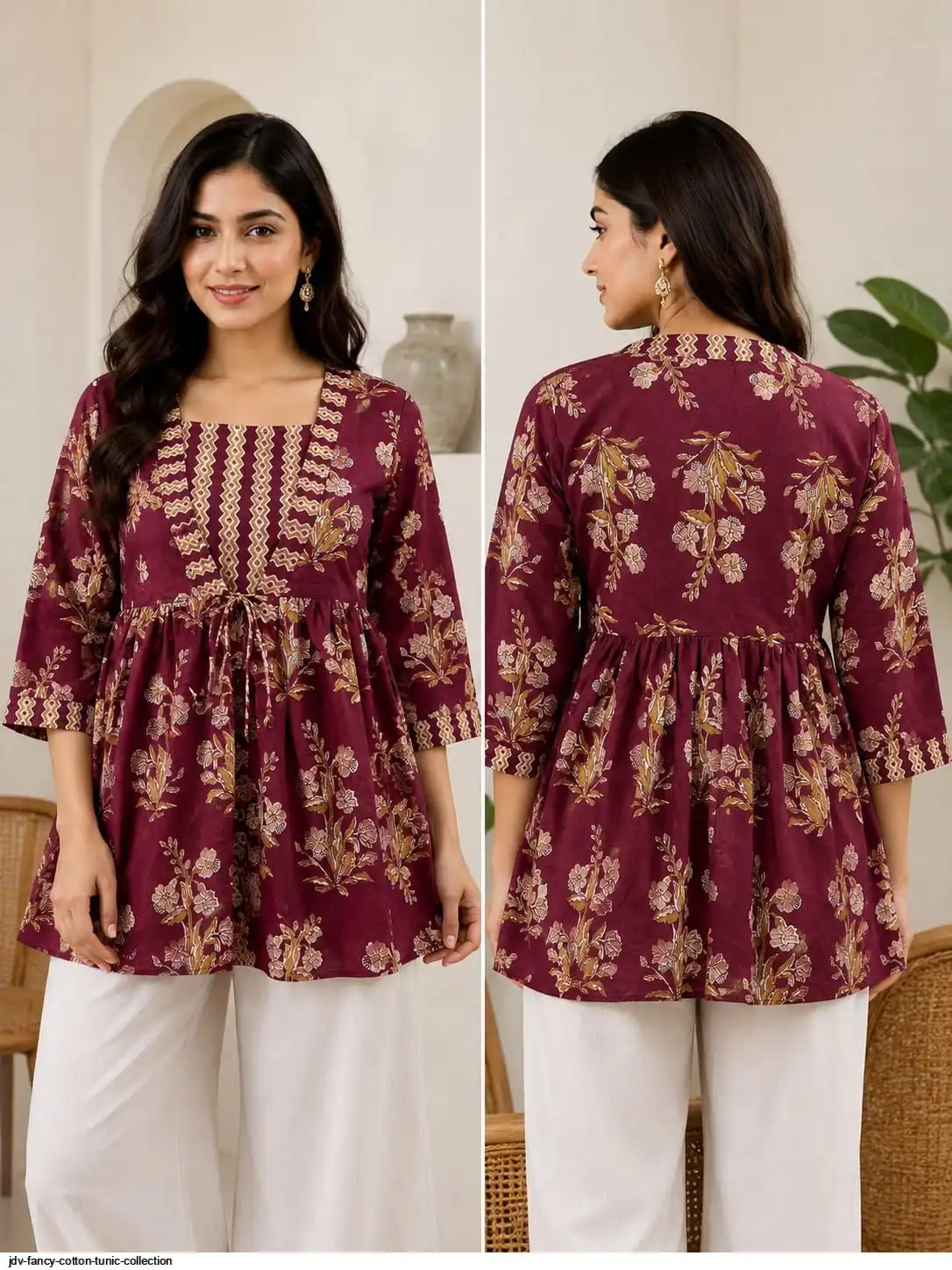 JDV FANCY COTTON TUNIC COLLECTION G