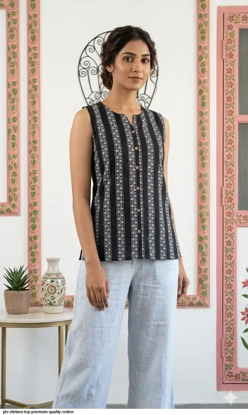 JDV SLIVLESS TOP PREMIUM QUALITY COTTON 10
