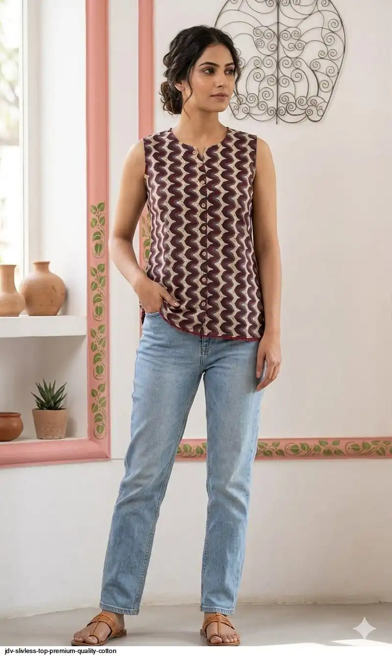 JDV SLIVLESS TOP PREMIUM QUALITY COTTON 9